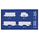 The Polar Express Lionel set treno con circuito 165x104 cm s10