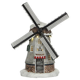 Dutch Mill Niederländische Windmühle LuVille Molendam 23x16x13 cm - 1031288