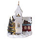 Kyrka kościół w stylu skandynawskim, Luville, Schneewald, 20x14x15 cm - 1036038 s6