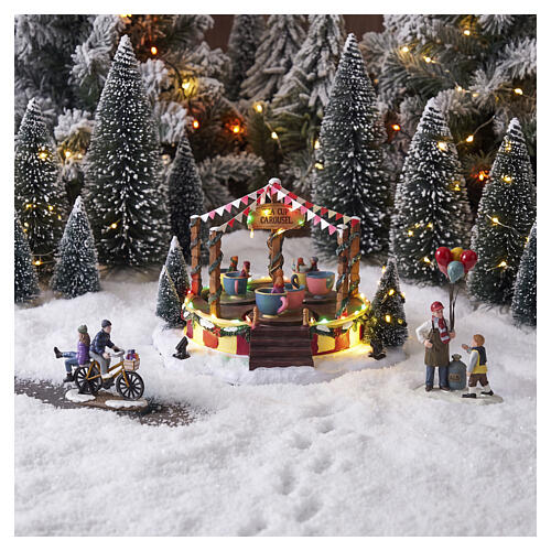 Tea Cup Carousel giostra delle tazze LuVille Ville de Reidy 18x27x26 cm - 1101058 2