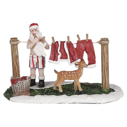 Laundry Santa Pai Natal a estender roupa LuVille Sledgeholm 8x13x8 cm - 1101068 1