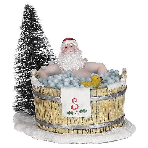 Santa in hot tub Pai Natal na banheira de hidromassagem LuVille Sledgeholm 7x9x9 cm - 1101069 1