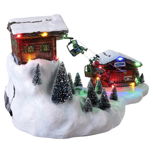 Ski lift Skilift LuVille Schneewald 24x46x28 cm - 1107738 7