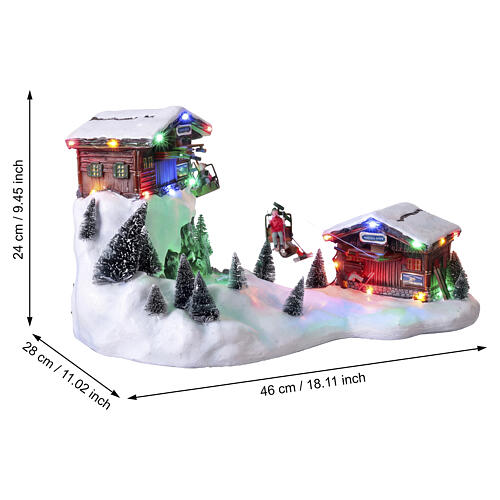 Ski Lift by LuVille, Schneewald collection, 23.5x45.5x27.5 cm - 1107738 3