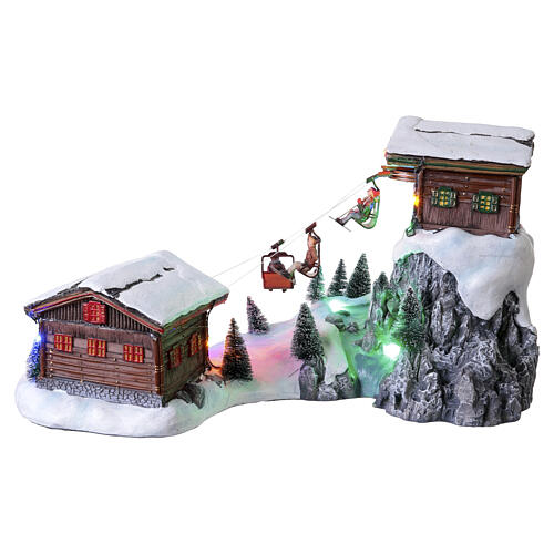 Ski lift Telesilla LuVille Schneewald 24x46x28 cm - 1107738 6