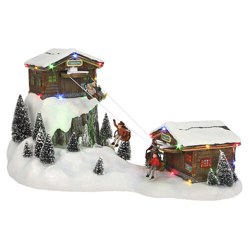 LuVille Schneewald Ski Lift 24x46x28 cm - 1107738 1