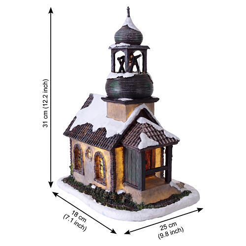 Church église LuVille Ville De Reidy 31x25x18 cm - 1107741 3