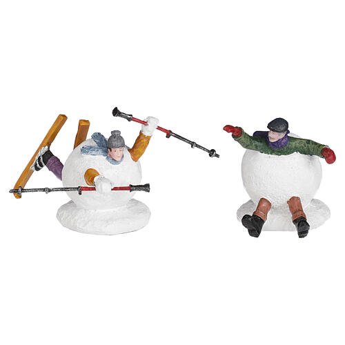 People in snow pessoas na neve conjunto 2 peças LuVille Schneewald 7x11x9 cm - 1113113 1