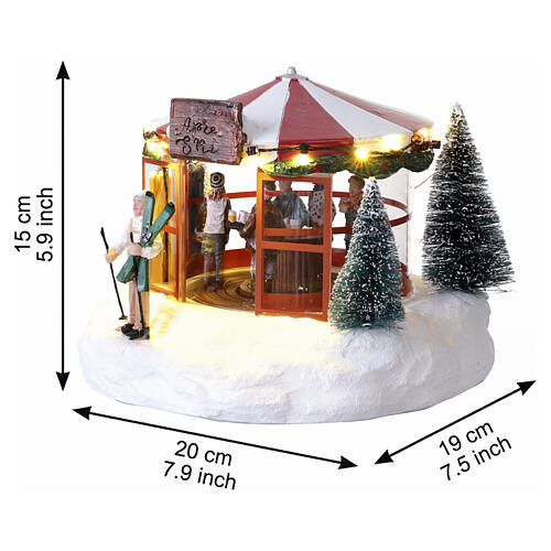 Apres ski bar LuVille Schneewald 15x20x19 cm - 1142336 3