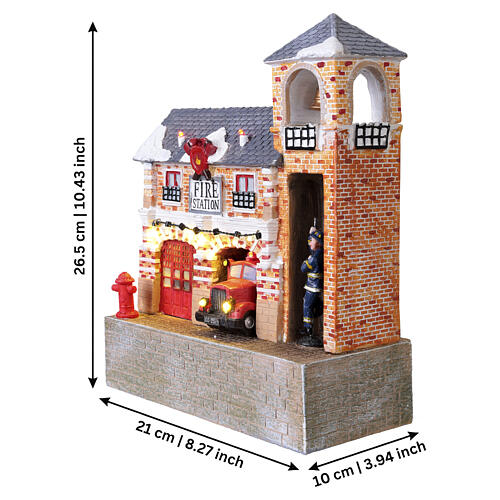 Fire Station by LuVille for Ville De Reidy collection, 10.4x8.3x3.9 in - 1142346 3