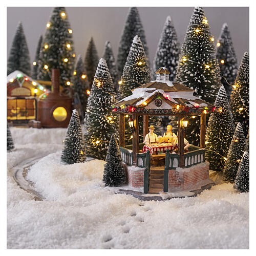 Music gazebo LuVille Schneewald 22x21x22 cm - 1142347 2