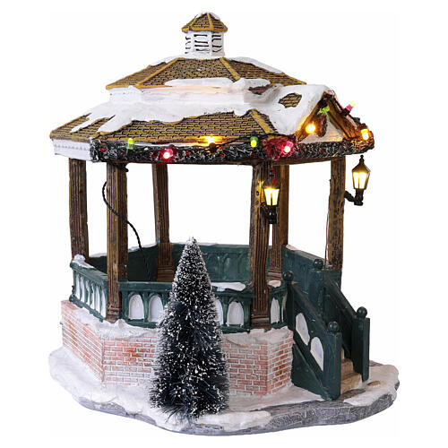 Music gazebo LuVille Schneewald 22x21x22 cm - 1142347 4