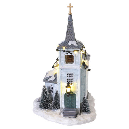 Wooden church Chiesa in legno LuVille Sledgeholm 23x20x14 cm - 1142358 5