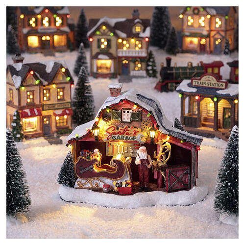 Santa garage di Babbo Natale LuVille Sledgeholm 16x22x15 cm - 1162998 2
