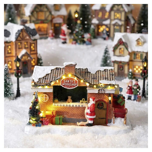 Santa's Workshop Werkstatt des Weihnachtsmanns LuVille Sledgeholm 21x32x18 cm - 1163000 2