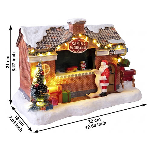 Santa's Workshop Werkstatt des Weihnachtsmanns LuVille Sledgeholm 21x32x18 cm - 1163000 3
