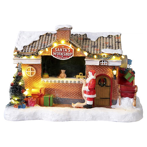 Santa's Workshop Laboratorio di Babbo Natale LuVille Sledgeholm 21x32x18 cm - 1163000 1