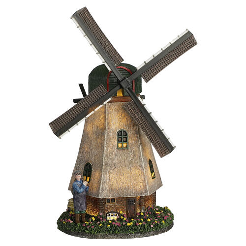 Zaanse molen Zaanse-Windmühle LuVille Molendam 28x20x14 cm - 1163018 1