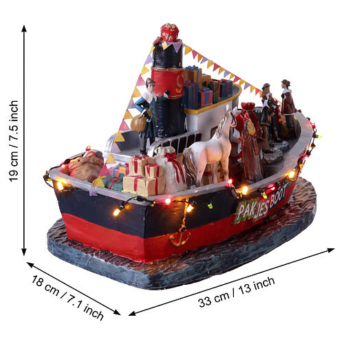 Pakjesboot Geschenkeboot LuVille Molendam 19x33x18 cm - 1163028 3