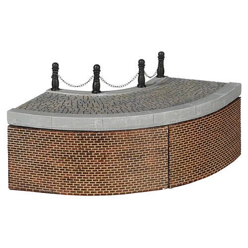 Quays bend curve Banchina curva 4 pezzi LuVille 12x19x19 cm - 1163034 1