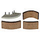 Quays bend curve Banchina curva 4 pezzi LuVille 12x19x19 cm - 1163034 s2