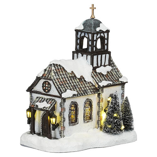 Elzas church Chiesa alsaziana Luville Ville de Reidy 22x18x12 cm - 1180547 1