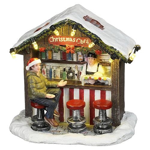 Christmas cafe Weihnachtscafé LuVille Sledgeholm 10x10x7 cm - 1180562 1