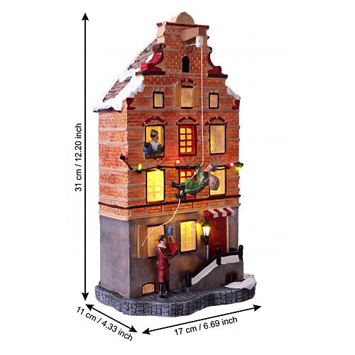 Facade Sinterklaas & Piet Fassade Sinterklaas & Piet LuVille Molendam 31x17x11 cm - 1180573 3