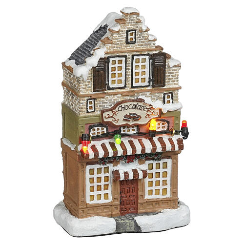 Chocolate Shop Facade magasin de chocolat LuVille Ville de Reidy 13x8x5 cm - 1180611 1