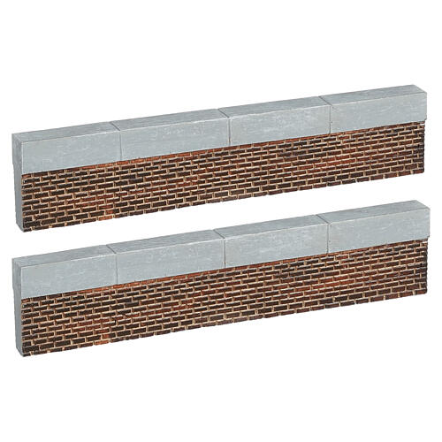 Wall Small muro baixo conjunto 2 peças LuVille 4x20x2 cm - 1180621 1