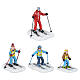 Ski Teacher With Children 4 pcs Maître de ski avec enfants LuVille Schneewald 7x6x7 cm - 1180676 s1
