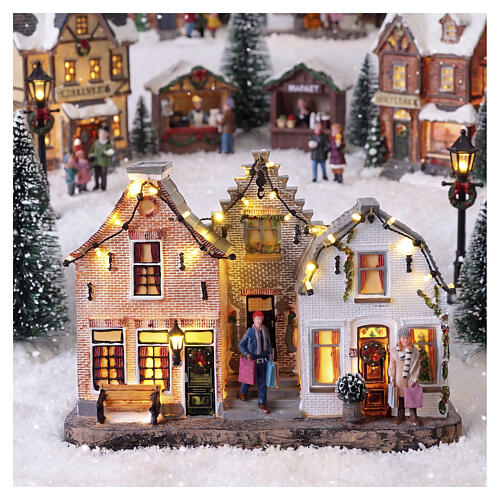 Street Niederländische Häuserzeile LuVille Molendam 19x27x10 cm - 1198767 2