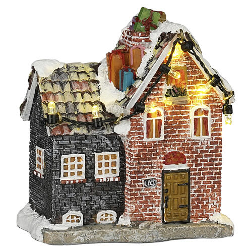 Sinterklaas On Roof Small Saint‑Nicolas sur le petit toit LuVille Molendam 10x9x6 cm - 1198775 1