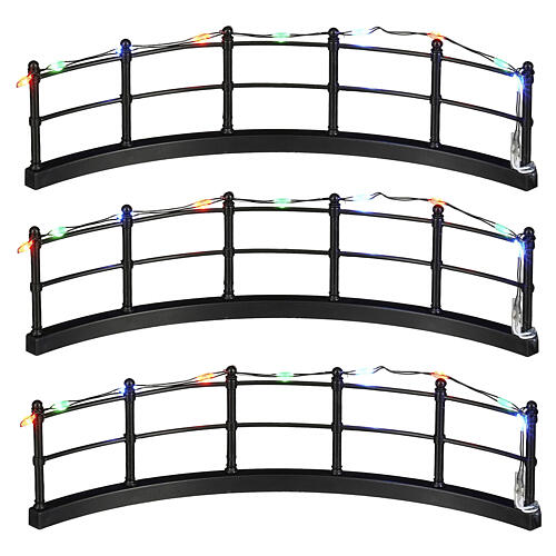 Recinzione luminosa multicolore 3 pezzi LuVille 4x16x14 cm - 1199553 1