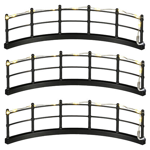 Valla luminosa blanco cálido 3 piezas Luville 4x16 - 1199554 1