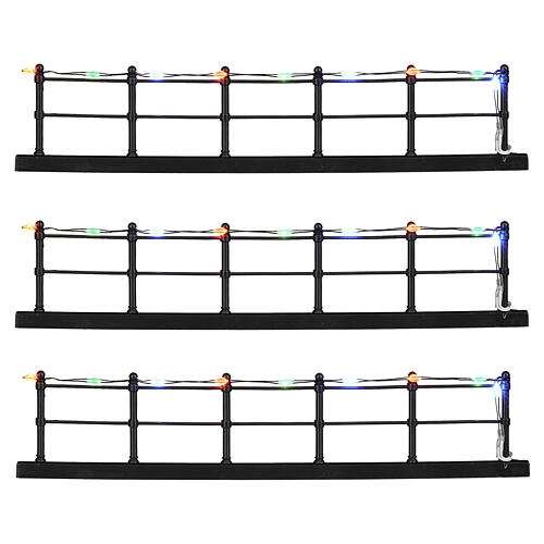 Clôture lumineuse multicolore 3 pièces LuVille 4x20 cm - 1199556 1