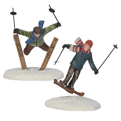 Ski Jumpers 2-piece set by LuVille, Schneewald collection, 3.9x2.4x2 in - 609113 1