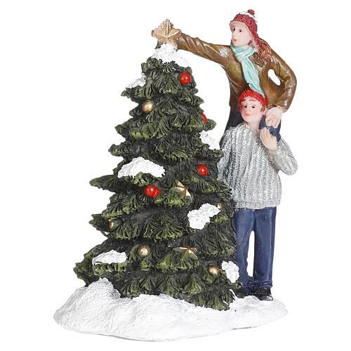 Dave & Britt Decorating the Tree LuVille Classics 9x7x5 cm - 1113153 1