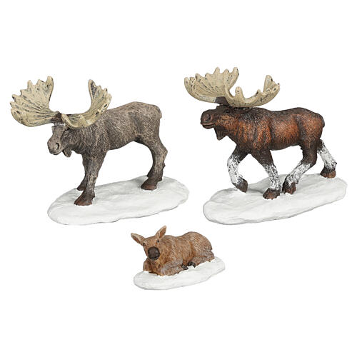 Moose 3-piece set élans LuVille Sledgeholm 7x9x5 cm - 1142355 1