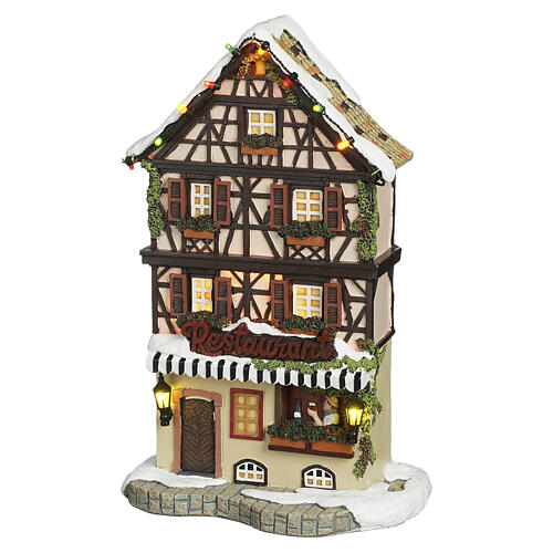 Elzas restaurant Elsässisches Restaurant LuVille Schneewald 27x17x10 cm - 1162984 1