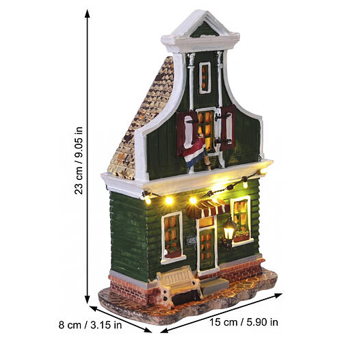 Zaanse schans facade 3 Fassade Zaanse Schans 3 LuVille Molendam 23x15x8 cm - 1163014 3
