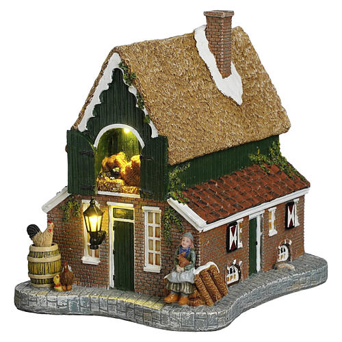 Old dutch farmhouse Antica fattoria olandese Luville Molendam 17x18x14 cm - 1163020 1