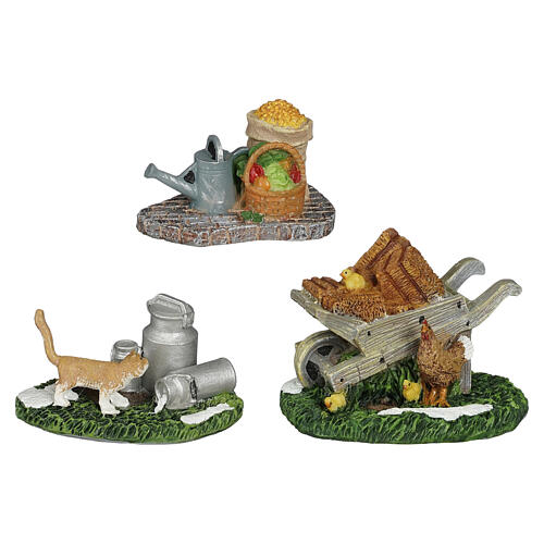 Farm accessoires 3 pieces Accessori da fattoria 3 pezzi Luville 5x7x6 cm - 1163049 1