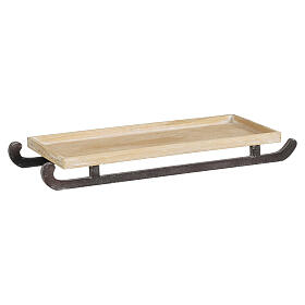Vassoio decorativo a slitta legno FSC 100% 7x62x25 cm - 1205521