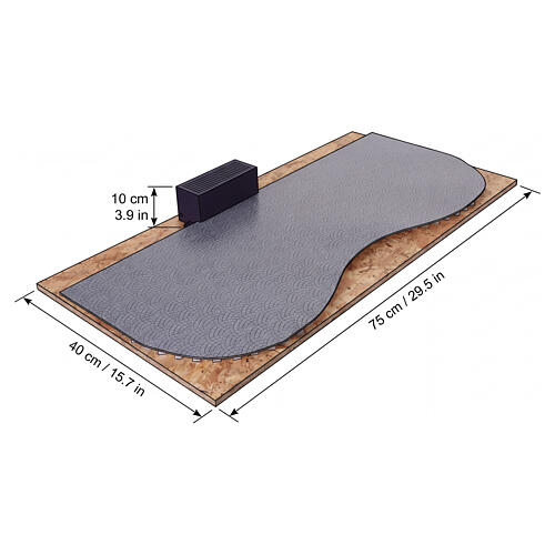 Espositore Glida con base stradale 10x75x40 cm 3