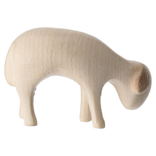 Aram grazing sheep figurine in double-patinated Val Gardena wood 2