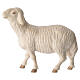 Statuette de mouton pour crèche du Val Gardena à double patine s1