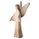 Statuetta presepe angelo custode Aram in legno doppia patinatura Val Gardena s2
