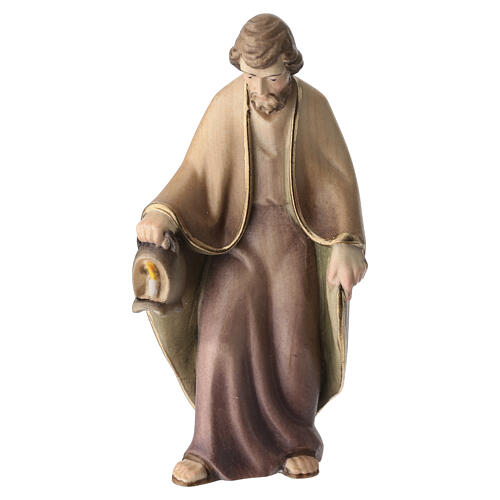 Estatuetas Natividade Rudolf pintadas em madeira de bordo Val Gardena 4