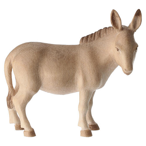 Estatuetas para presépio boi e burro em madeira com duplo acabamento Val Gardena 3